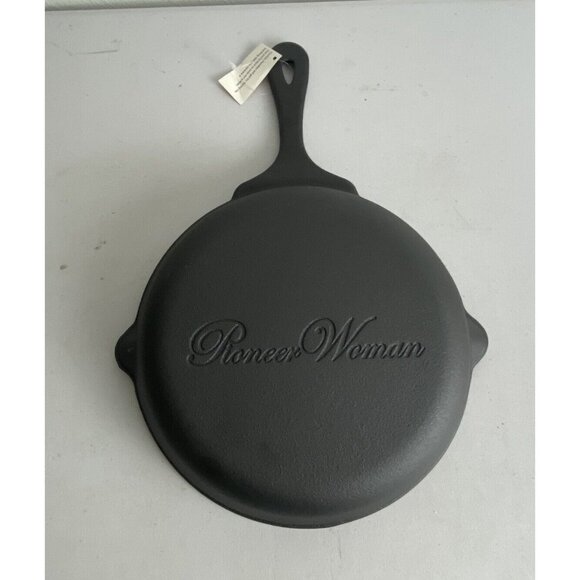 The Pioneer Woman 8.5" Cast Iron Pan Butterfly Logo Skillet Cooking Pan NEW - Picture 7 of 8